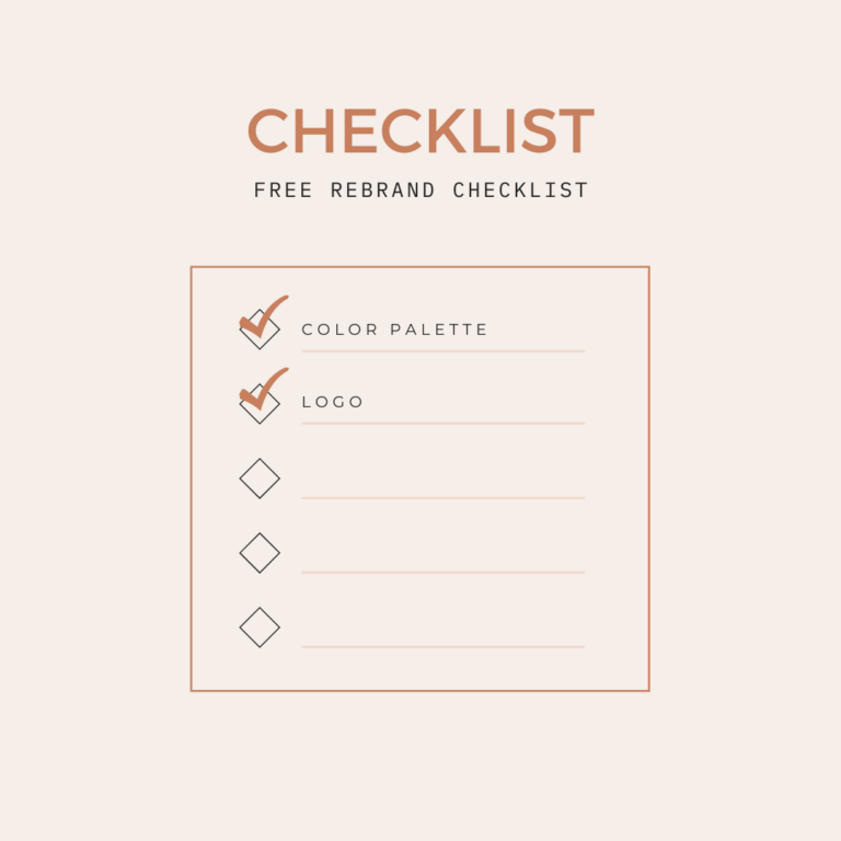 Free Re-Brand Checklist